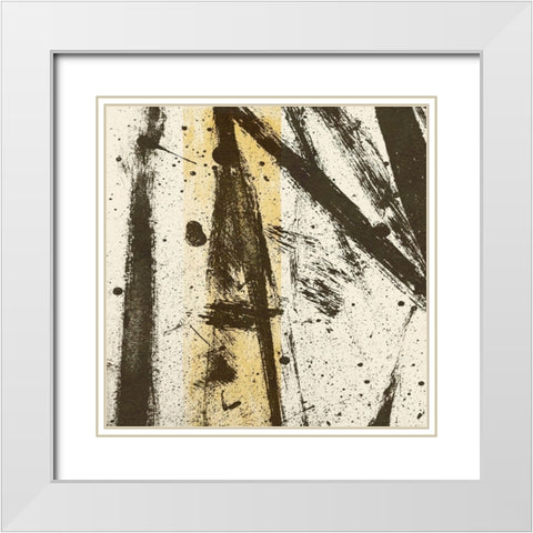 Path Ways II White Modern Wood Framed Art Print with Double Matting by Saunders, Alonzo
