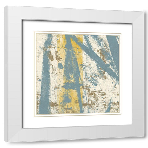 Path Ways IV White Modern Wood Framed Art Print with Double Matting by Saunders, Alonzo