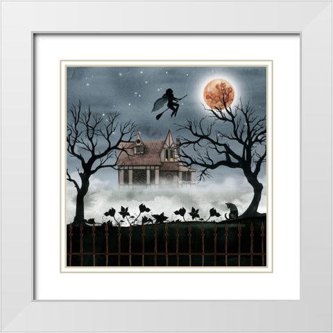 Harvest Moon II White Modern Wood Framed Art Print with Double Matting by Popp, Grace
