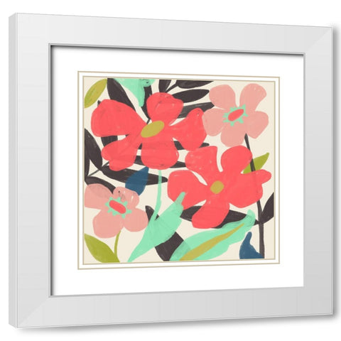 Lyla Grace II White Modern Wood Framed Art Print with Double Matting by Zarris, Chariklia