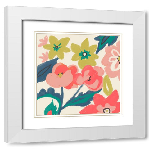 Lyla Grace III White Modern Wood Framed Art Print with Double Matting by Zarris, Chariklia