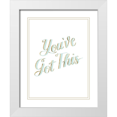 Be Yourself IV White Modern Wood Framed Art Print with Double Matting by Popp, Grace