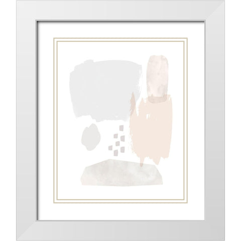 Sweet Simplicity II White Modern Wood Framed Art Print with Double Matting by Borges, Victoria
