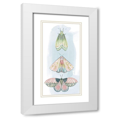 Jeweled Fairies II White Modern Wood Framed Art Print with Double Matting by Popp, Grace