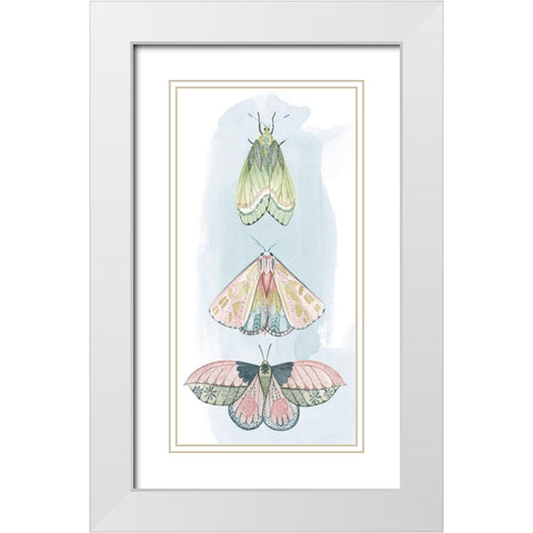 Jeweled Fairies II White Modern Wood Framed Art Print with Double Matting by Popp, Grace