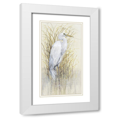 Wading I White Modern Wood Framed Art Print with Double Matting by OToole, Tim