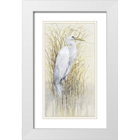 Wading I White Modern Wood Framed Art Print with Double Matting by OToole, Tim