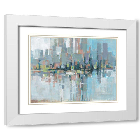 Metro I White Modern Wood Framed Art Print with Double Matting by OToole, Tim