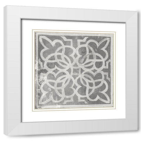 Antique Garden Gate II White Modern Wood Framed Art Print with Double Matting by Wang, Melissa