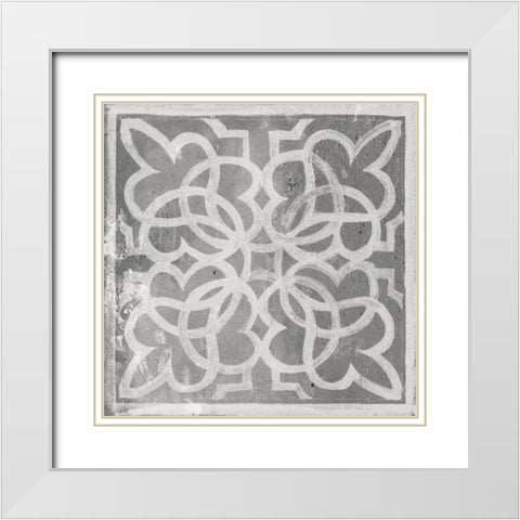 Antique Garden Gate II White Modern Wood Framed Art Print with Double Matting by Wang, Melissa