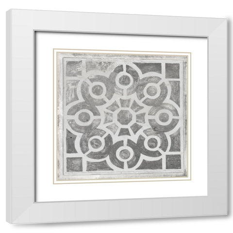 Antique Garden Gate III White Modern Wood Framed Art Print with Double Matting by Wang, Melissa