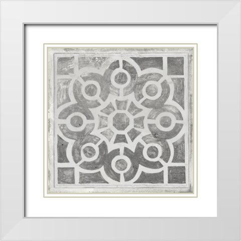 Antique Garden Gate III White Modern Wood Framed Art Print with Double Matting by Wang, Melissa