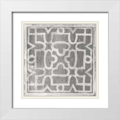 Antique Garden Gate IV White Modern Wood Framed Art Print with Double Matting by Wang, Melissa