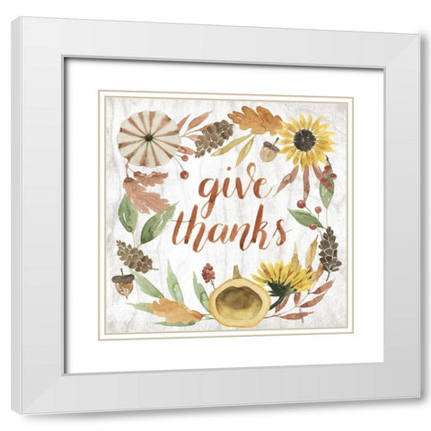 Modern Cornucopia I White Modern Wood Framed Art Print with Double Matting by Popp, Grace