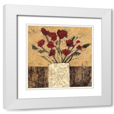 Instant Joy II White Modern Wood Framed Art Print with Double Matting by Bagnato, Judi