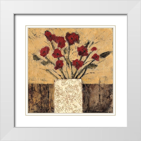 Instant Joy II White Modern Wood Framed Art Print with Double Matting by Bagnato, Judi