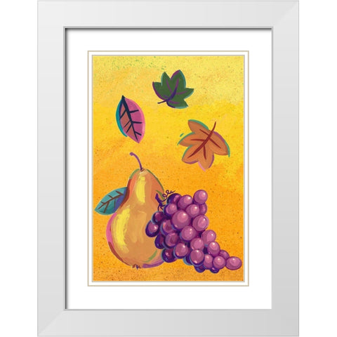 Graphic Cornucopia II White Modern Wood Framed Art Print with Double Matting by Eisner, Viv