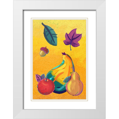 Graphic Cornucopia III White Modern Wood Framed Art Print with Double Matting by Eisner, Viv