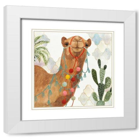 Meet me in Marrakech III White Modern Wood Framed Art Print with Double Matting by Borges, Victoria
