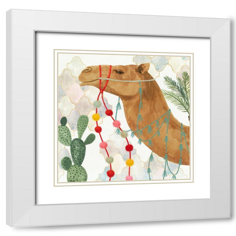 Meet me in Marrakech IV White Modern Wood Framed Art Print with Double Matting by Borges, Victoria