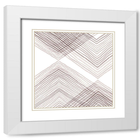 Apogee Fade II White Modern Wood Framed Art Print with Double Matting by Scarvey, Emma