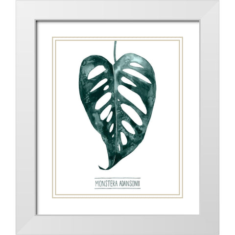 Gemstone Tropicale III White Modern Wood Framed Art Print with Double Matting by Popp, Grace