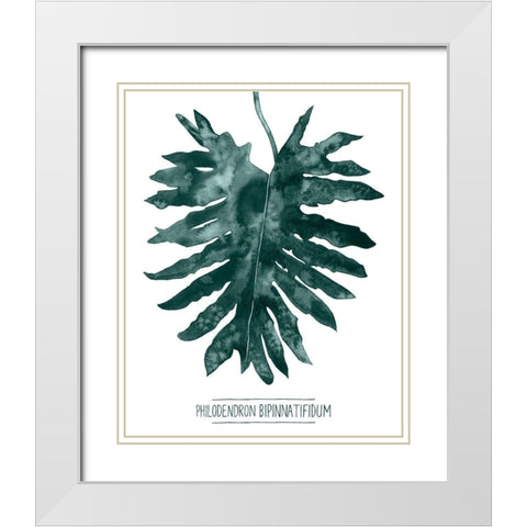 Gemstone Tropicale IV White Modern Wood Framed Art Print with Double Matting by Popp, Grace