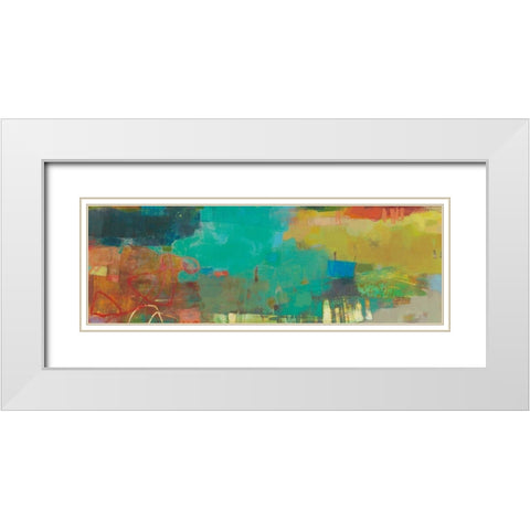 Elysium II White Modern Wood Framed Art Print with Double Matting by Jachimiec, Sue