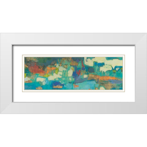 Elysium III White Modern Wood Framed Art Print with Double Matting by Jachimiec, Sue