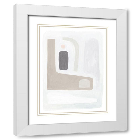 Opal Daydream I White Modern Wood Framed Art Print with Double Matting by Borges, Victoria