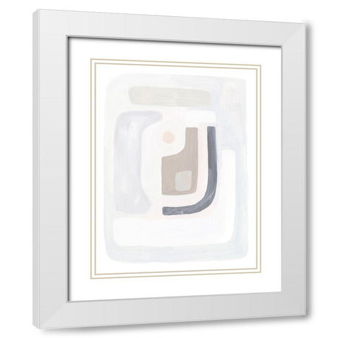 Opal Daydream II White Modern Wood Framed Art Print with Double Matting by Borges, Victoria