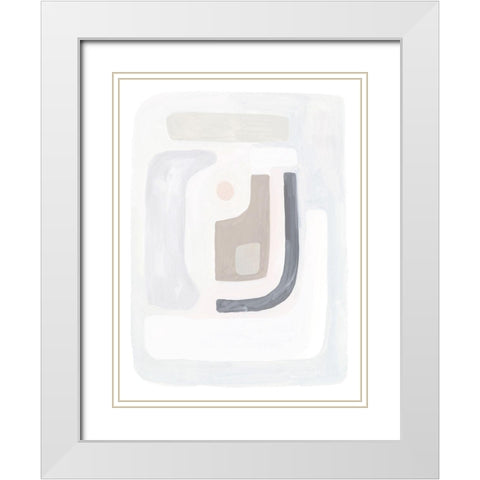 Opal Daydream II White Modern Wood Framed Art Print with Double Matting by Borges, Victoria