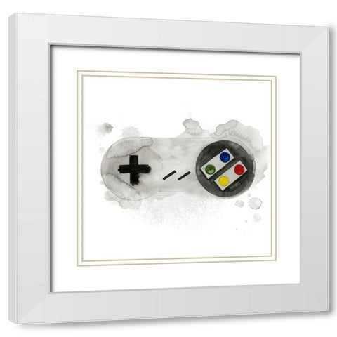 Gamer II White Modern Wood Framed Art Print with Double Matting by Popp, Grace