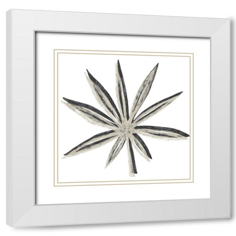 Cut Paper Palms III White Modern Wood Framed Art Print with Double Matting by Vess, June Erica