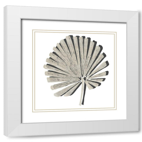 Cut Paper Palms VI White Modern Wood Framed Art Print with Double Matting by Vess, June Erica