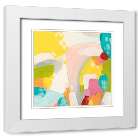 Chroma II White Modern Wood Framed Art Print with Double Matting by Vess, June Erica
