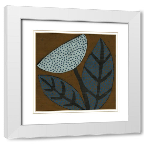 Cacao III White Modern Wood Framed Art Print with Double Matting by Zarris, Chariklia