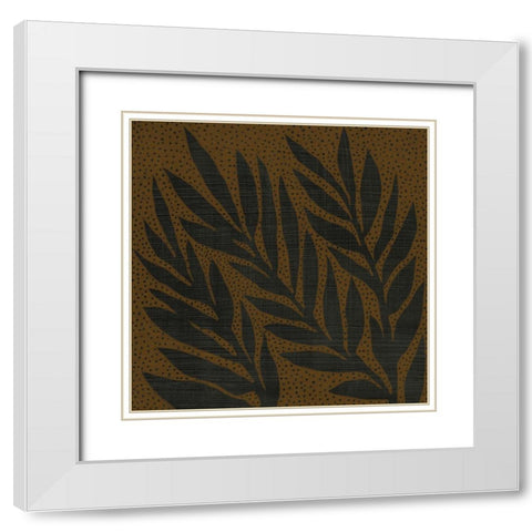 Cacao VII White Modern Wood Framed Art Print with Double Matting by Zarris, Chariklia