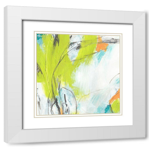 Piquant I White Modern Wood Framed Art Print with Double Matting by Vess, June Erica