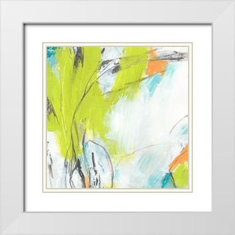 Piquant I White Modern Wood Framed Art Print with Double Matting by Vess, June Erica