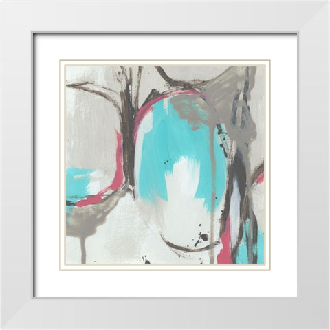 Vivant II White Modern Wood Framed Art Print with Double Matting by Vess, June Erica