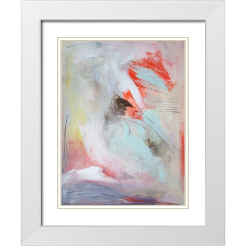 Tangled in Delight I White Modern Wood Framed Art Print with Double Matting by Contacessi, Julia