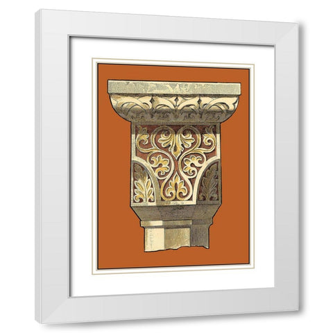 Graphic Capital VI White Modern Wood Framed Art Print with Double Matting by Vision Studio