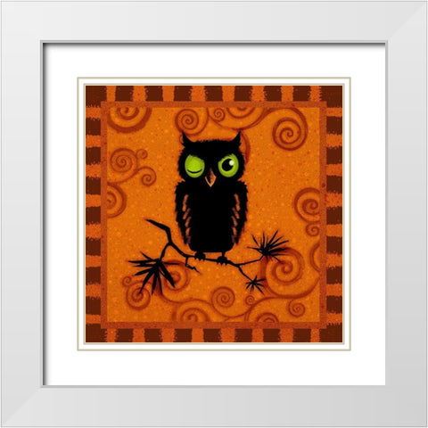 Spooktacular I White Modern Wood Framed Art Print with Double Matting by Eisner, Viv