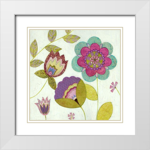 Tribeca III White Modern Wood Framed Art Print with Double Matting by Tbs