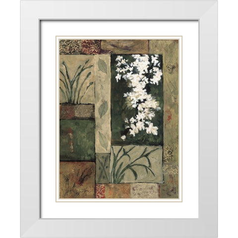 Natures Bounty II White Modern Wood Framed Art Print with Double Matting by Bagnato, Judi