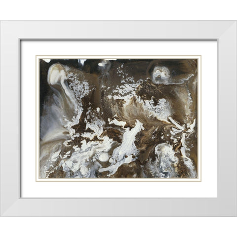 Transmutation III White Modern Wood Framed Art Print with Double Matting by Bramma, Lila