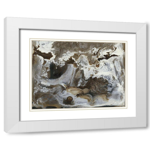Transmutation IV White Modern Wood Framed Art Print with Double Matting by Bramma, Lila