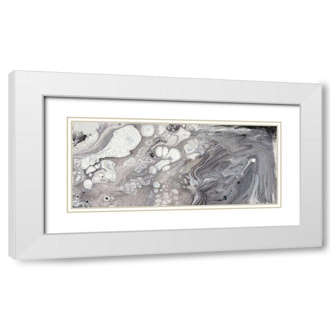 Cycle I White Modern Wood Framed Art Print with Double Matting by Bramma, Lila
