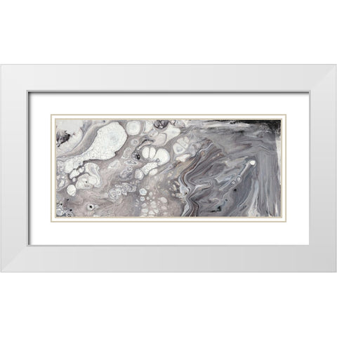 Cycle I White Modern Wood Framed Art Print with Double Matting by Bramma, Lila